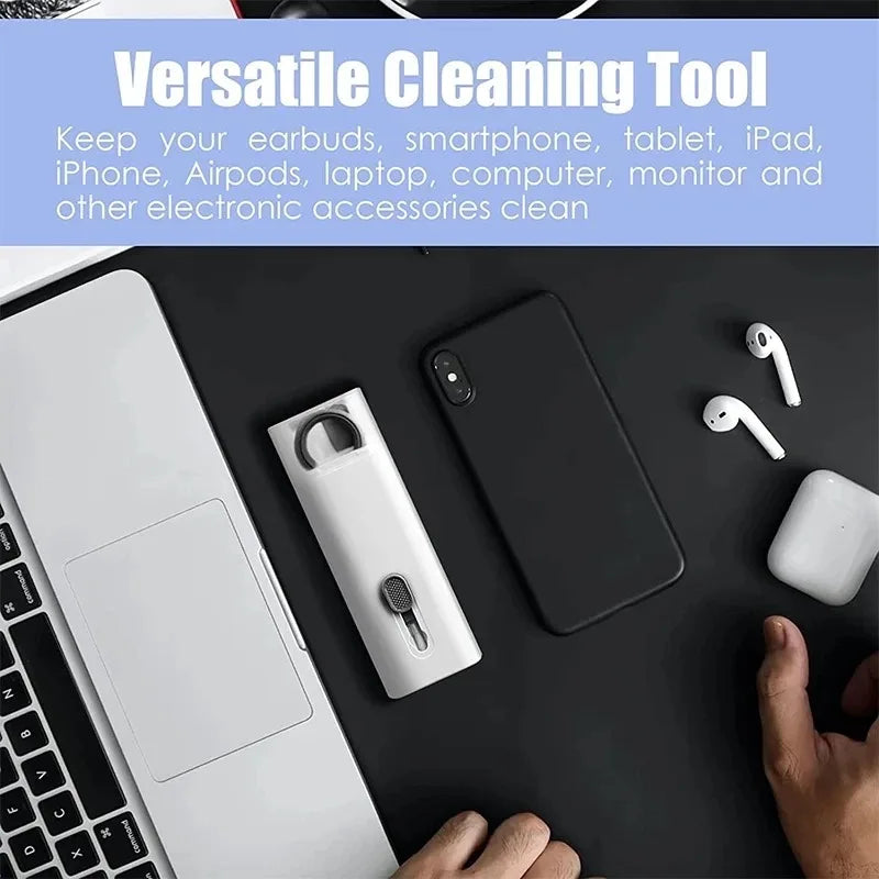 7 -1 Computer Keyboard Cleaner Brush Kit Earphone Cleaning Pen for Headset Keyboard Cleaning Tools Cleaner Keycap Puller Kit