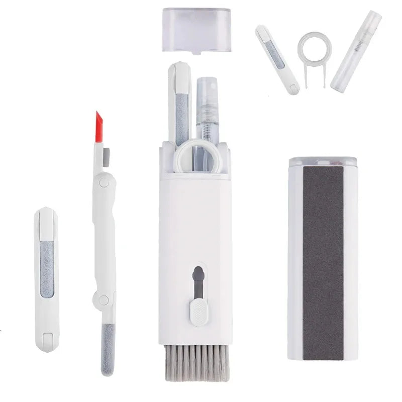 7 -1 Computer Keyboard Cleaner Brush Kit Earphone Cleaning Pen for Headset Keyboard Cleaning Tools Cleaner Keycap Puller Kit